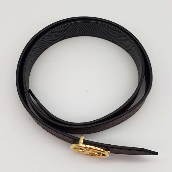 100% Authentic Louis Vuitton Circle Reversible Canvas and Leather Belt 85 - Picture 4 of 13